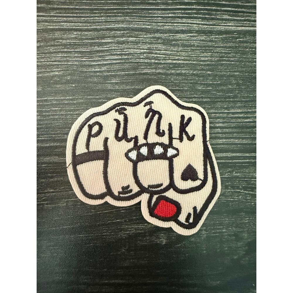 “Punk Fist” Fist Embroidered Iron-On Patch